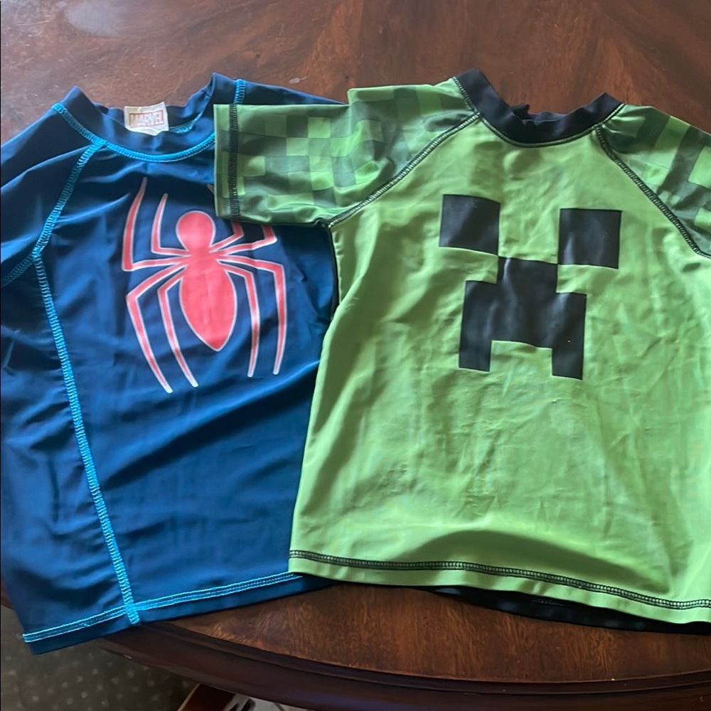 Boys Rash guards Marvel Spiderman and Creeper